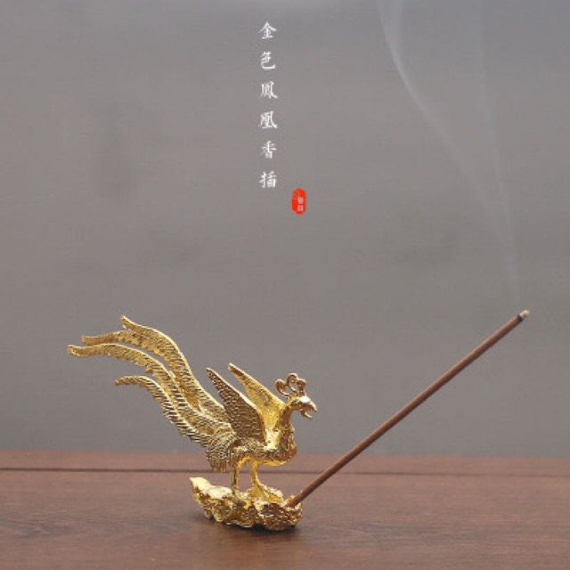 Phụng hoàng lửa - đồng vàng nguyên khối