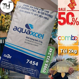 Cám Cargill đạm 30%(Túi 2kg) thức ăn cá Rô, chép, trắm và làm Mồi câu cá