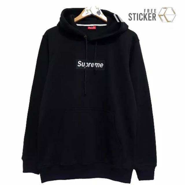 Áo Hoodie Supreme Màu Đen Thời Trang Đường Phố Cá Tính