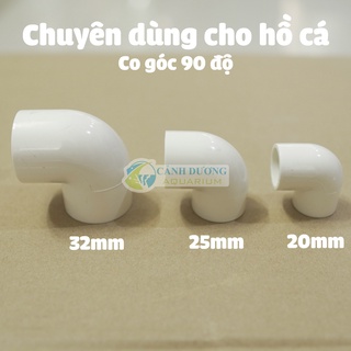 Co 90 độ U-PVC Phi 40-32-25-20 chuyên dùng cho hồ cá