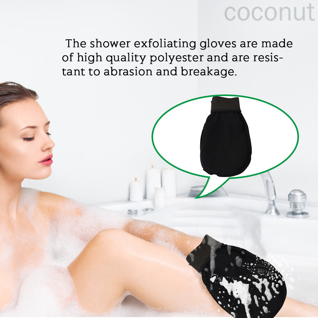 Găng tay tắm tẩy tế bào chết cơ thể tiện dụng tùy chọn màu sắc