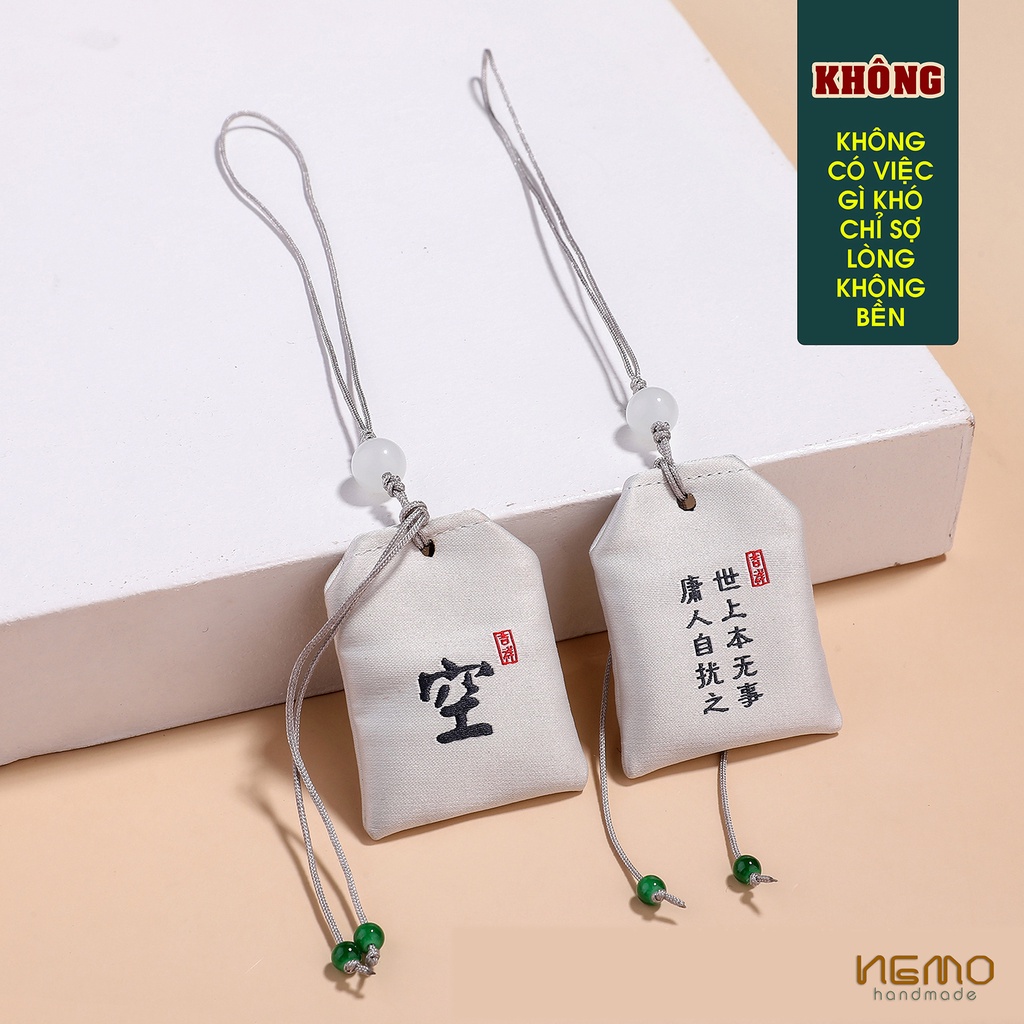 Móc Khóa Túi Phước OMAMORI Nhiều Ý Nghĩa Nemo Handmade, kích thước 3.5cm x 4.5cm - OMHE