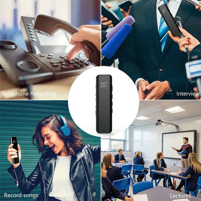 Máy ghi âm SUNTECH ST600 - 8G, mic ghi âm stereo: dual micro, có loa ngoài, màn hình: 64*48 LCD | TECHMART