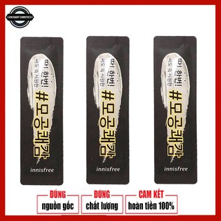 [RẺ VÔ ĐỊCH] Gói Mặt Nạ Đất Sét T rị Mụn Đầu Đen Innisfree ❣️ Super Volcanic Pore Clay Mask 2X ❣️ Đắp  Mặt Nạ Ngủ 3ml