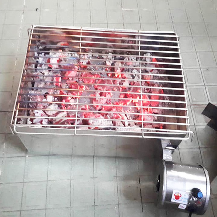 Bếp nướng than inox có quạt gió Trí Việt