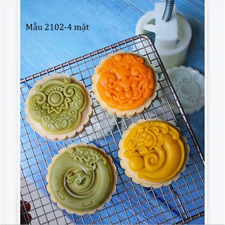 Khuôn trung thu lò xo Long-Lân-Phụng-Khóa như ý [Mã 2102]