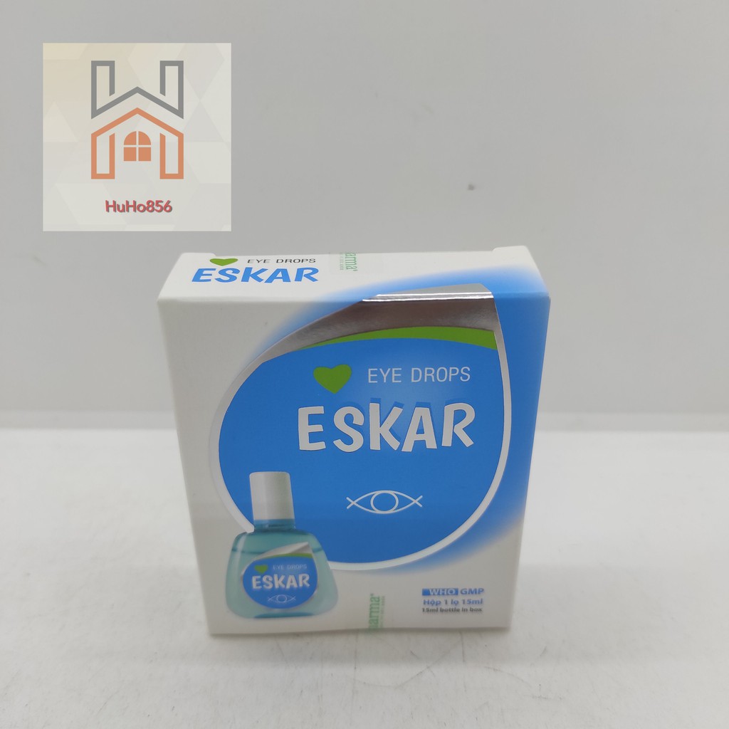 Nhỏ mắt Eskar 15 ml chứa Vitamin A Giảm mỏi mắt, mờ mắt Made in JAPAN