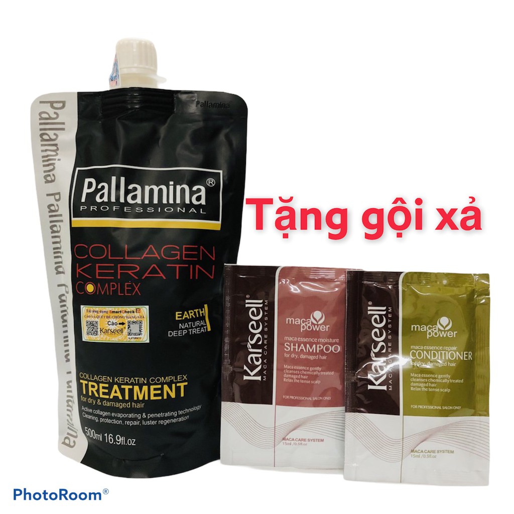 PALLAMINA- Dầu Hấp Ủ Tóc Dưỡng Ẩm Phục Hồi Siêu Mềm Mượt Colagen -Keratin Pallamina 500ml | BigBuy360 - bigbuy360.vn
