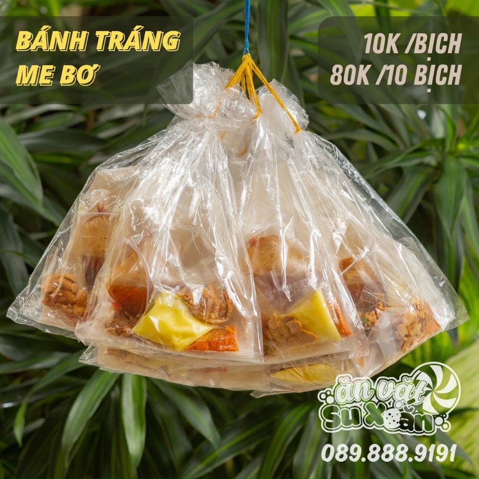 Bánh tráng me bơ Ăn Vặt Su Xoắn