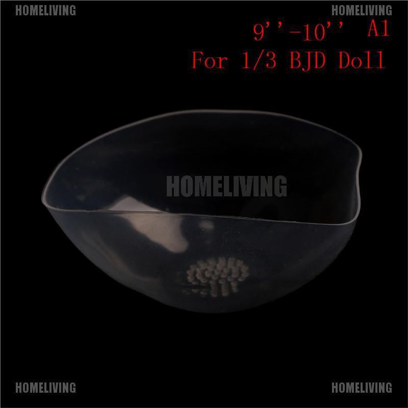 Nắp Bảo Vệ Tóc Giả Bằng Silicon Trong Suốt Dành Cho Búp Bê BJD SD 1 / 6 1 / 4 1 / 3