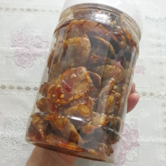 ☞🎁🎁 Hũ 500g Mực nguyên con rim me nguyên con loại 1 đặc sản Nha Trang