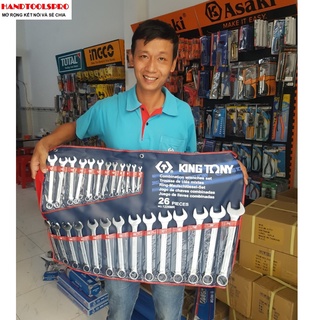 6-32mm Bộ vòng miệng 26 cái hệ mét Kingtony 1226MR