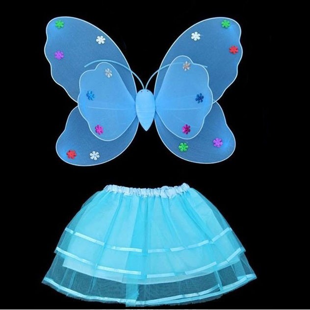 Đồ chơi trung thu cho bé gái - Áo cánh bướm thiên thần phát sáng cực xinh xắn