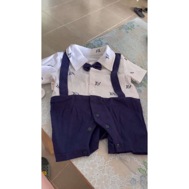 Body đùi, Body công tử cộc tay CT02 Bé trai mẫu Quần Áo Sơ Sinh chất cotton cho trẻ từ 3-12kg