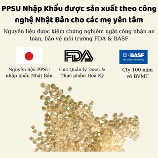 Bình sữa Wesser PPSU cổ hẹp 60ml/140ml/250ml