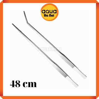 Nhíp inox mũi thẳng/cong 48 cm trồng cây thủy sinh - Nhíp không gỉ cắm cây, gắp thức ăn