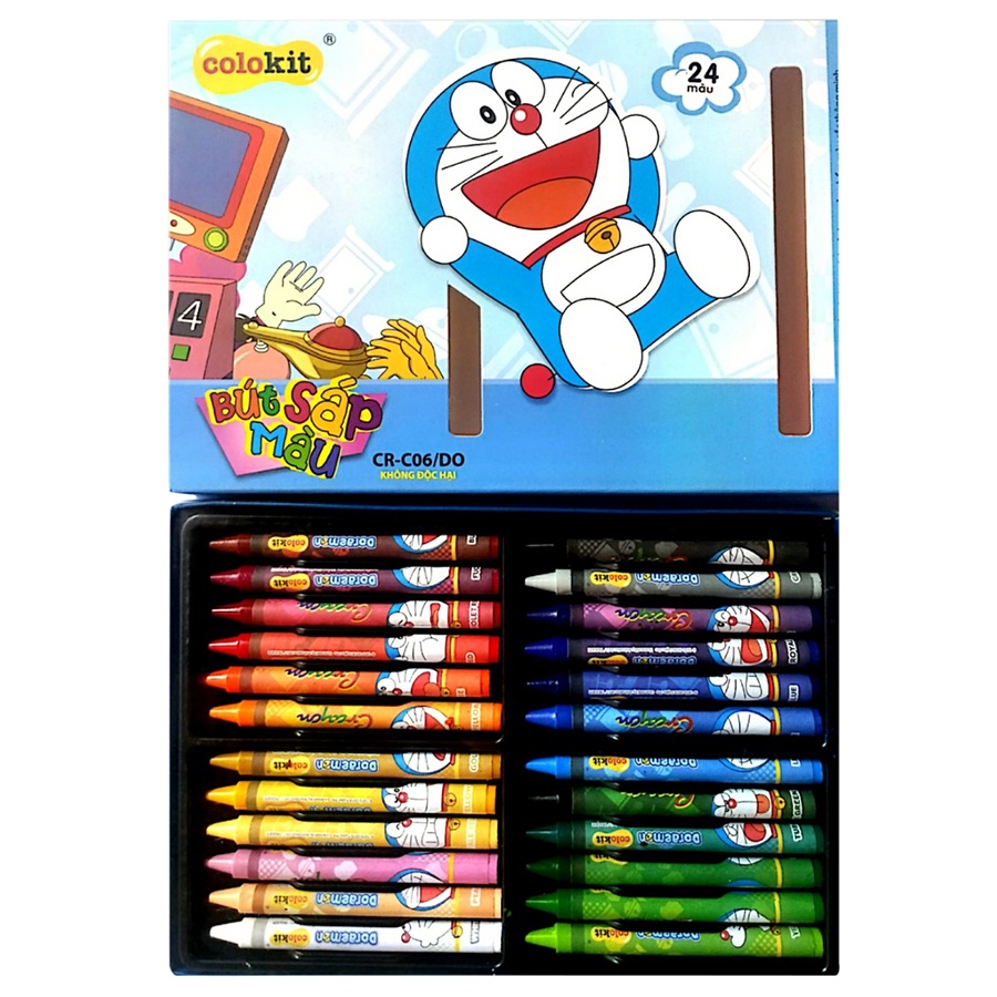 Sáp màu Colokit Doraemon CR-C06/DO