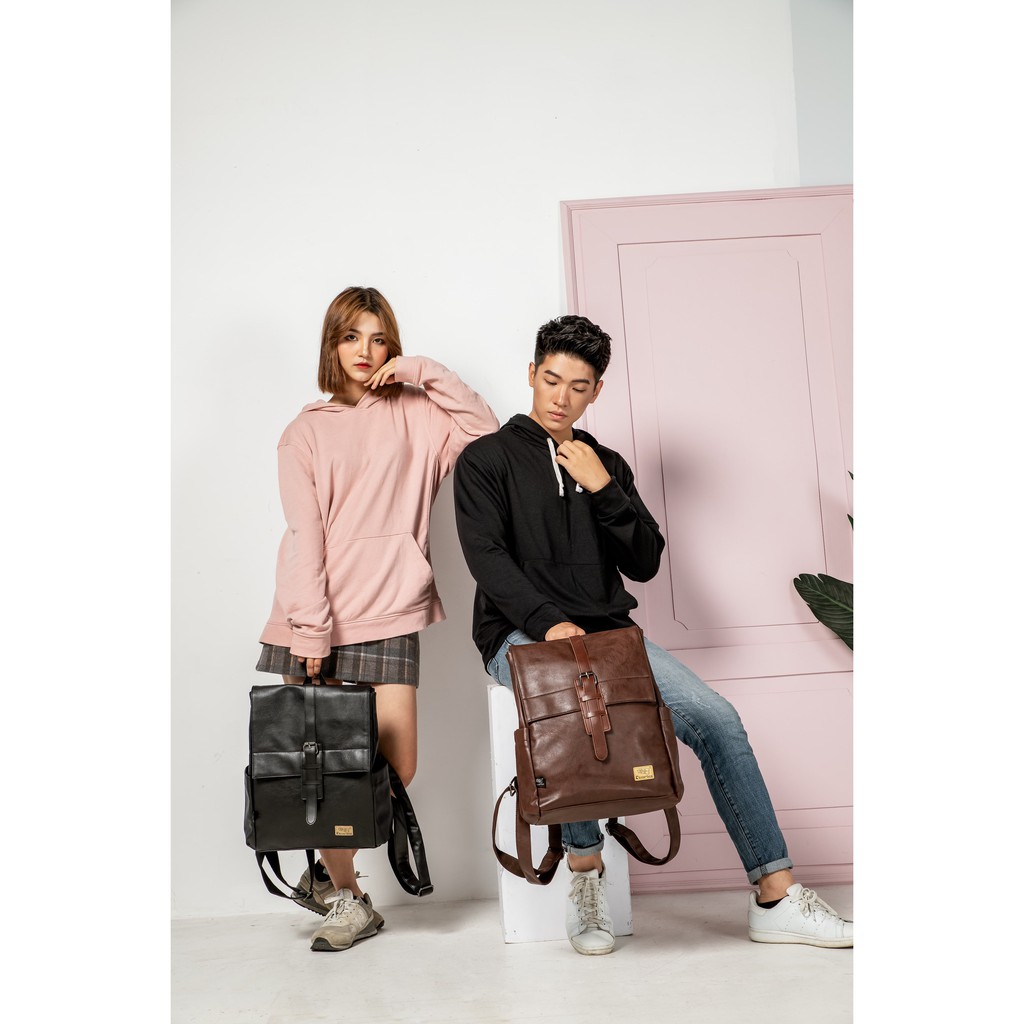 [Mã FASHIONMALLT4 giảm 15% tối đa 30K đơn 150k] [BL7250] Balo da Unisex Three-box