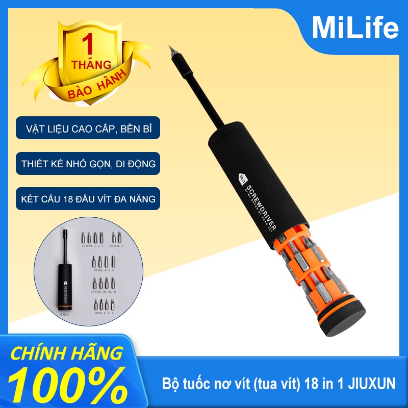 Bộ tuốc nơ vít (tua vít) 18 in 1 JIUXUN -hàng chính hãng