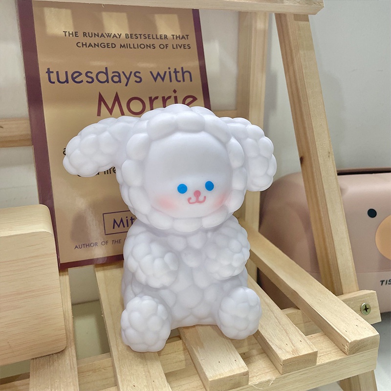 Đèn Ngủ Hình Bé Cừu Dễ Thương Để Bàn, Trang Trí Phòng Ngủ