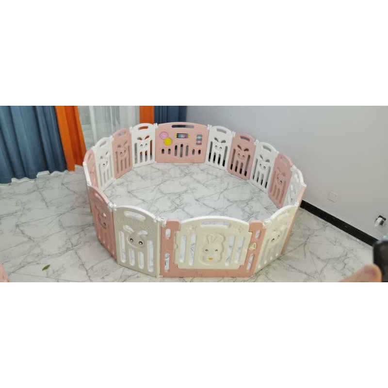 QUÂY CŨI NHỰA GẤP GỌN CHO BÉ MẪU CON THỎ TẶNG KÈM 100 BÓNG, 1 THẢM BẢO HÀNH 12 THÁNG