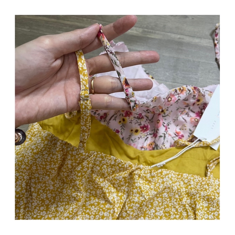 Đầm Xoè Hoa Dây Chiffon 2 Tầng 2 Lớp LUSH