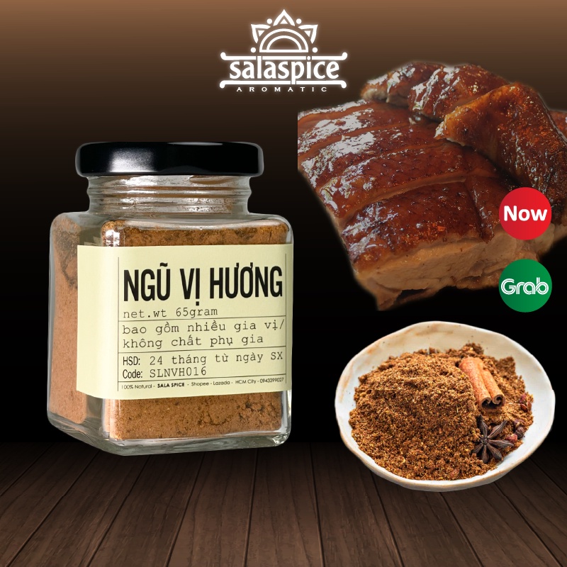 Ngũ Vị Hương SALA SPICE Five Powder ,gia vị tinh hoa phổ biến dùng chế biên nhiều món , món Hoa,..