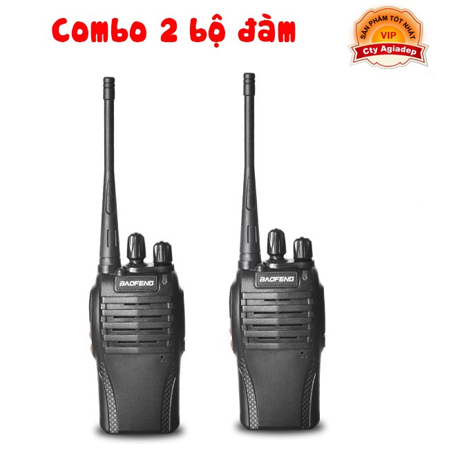 COMBO 2 Bộ đàm hàng hiệu Baofeng nổi tiếng nghe gọi tiện dụng 8S