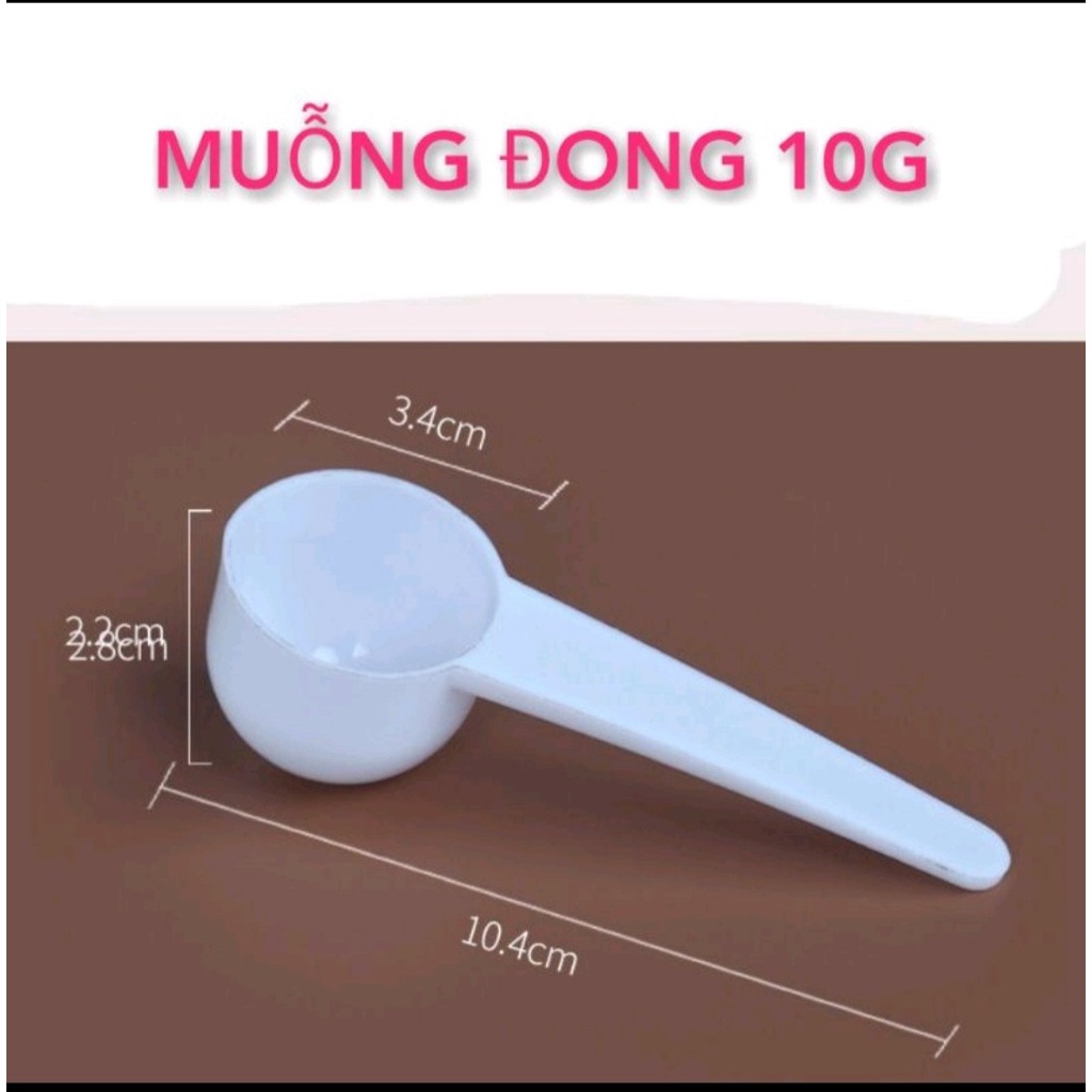 Thìa đong định lượng sữa gia vị nấu ăn 1g 3g 5g 10g nhựa PP an toàn sức khỏe