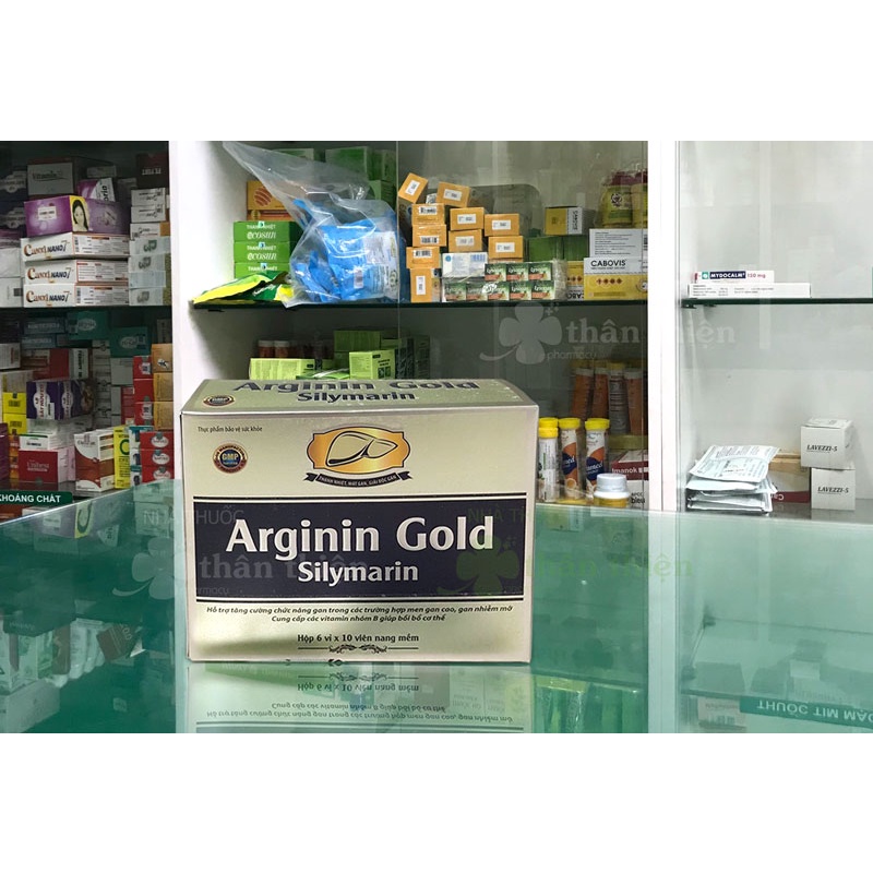 Arginin Gold - Hỗ trợ tăng cường chức năng gan, giải độc gan (hộp 6 vỉ x 10 viên)