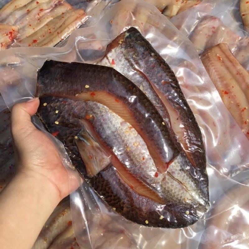 Khô Cá Lóc 1 Nắng Loại 1 Vĩ 500gr (Ướp vị vừa ăn) | BigBuy360 - bigbuy360.vn