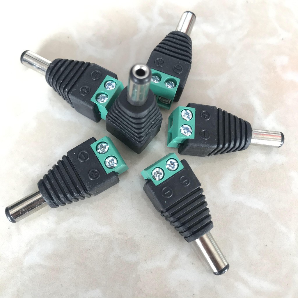 rắc nối Nguồn DC 5v 12v 24v vặn vít nhỏ gọn tiện dụng dễ sử dụng, jack nối dc đực và cái tiện lợi hàng loại 1