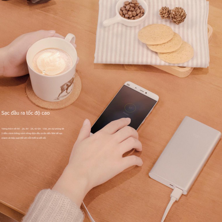 Sạc Dự Phòng 20000mah Sạc Nhanh Pin Xiaomi Gen 3 2000mAh 10000mAh Sạc Dự Phòng Fast Charge Power Bank Chính Hãng