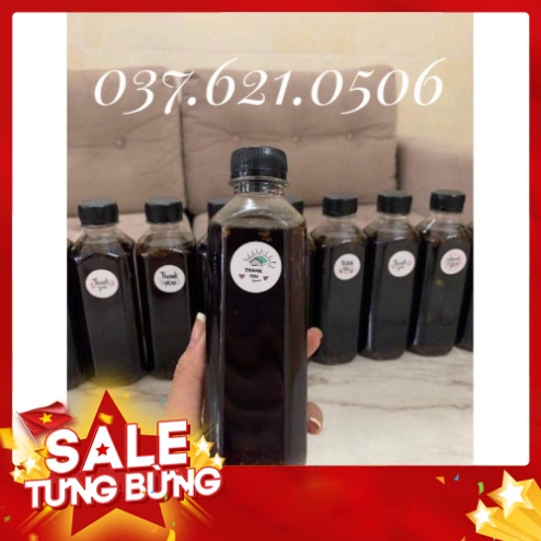 Set 50 chai nhựa vuông nắp đen Việt Nhật 330ml chai đựng trà sữa trà thái AM