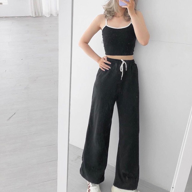 CÓ VIDEO CẬN CHẤTQuần Suông LongPant Basic Nỉ Bông