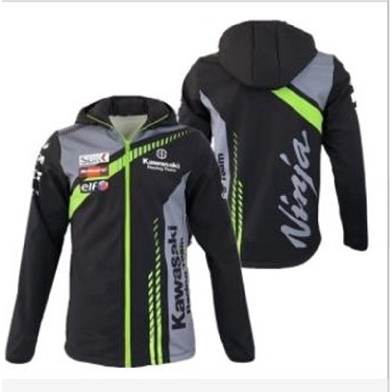 Áo Khoác sweater Có Khóa Kéo Chất Liệu Khô Thoáng Nhanh Thời Trang Cao Cấp Cho Nam Kawasaki