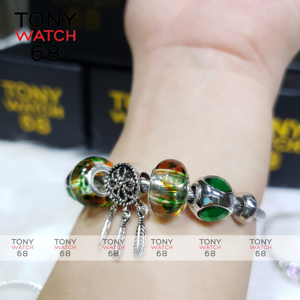 Vòng tay charm mạ bạc 925