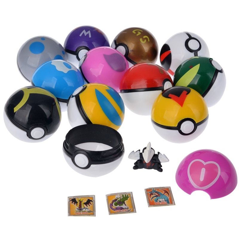 Set 12 mô hình đồ chơi quả cầu Pokemon vui nhộn cho bé