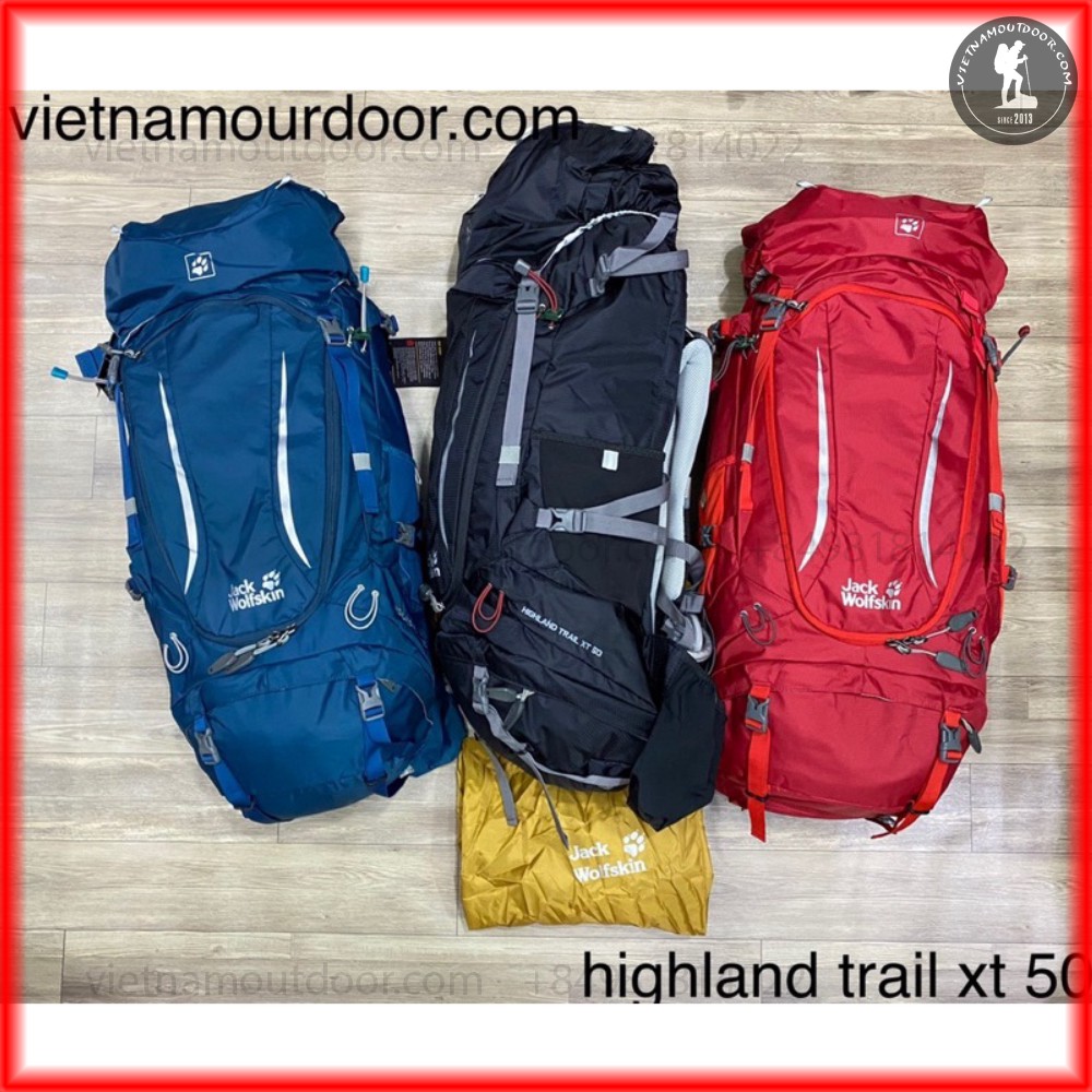 Balo Jack Wolfskin Highland Trail XT 50 - Balo phượt - Balo du lịch [BẢO HÀNH TRỌN ĐỜI]