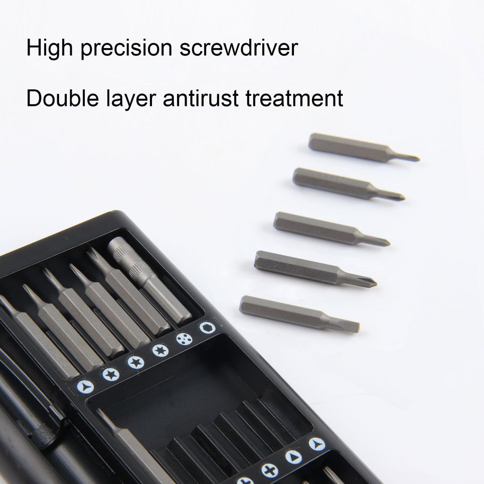 25 Pcs Screwdriver Kit Precision Magnetic Bits DIY Dismountable Screw Driver