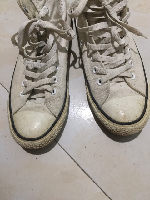 giày 2hand converse cao cổ trắng