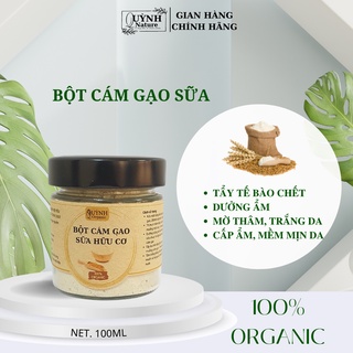 Bột cám gạo sữa nguyên chất hữu cơ - trắng da, dưỡng ẩm