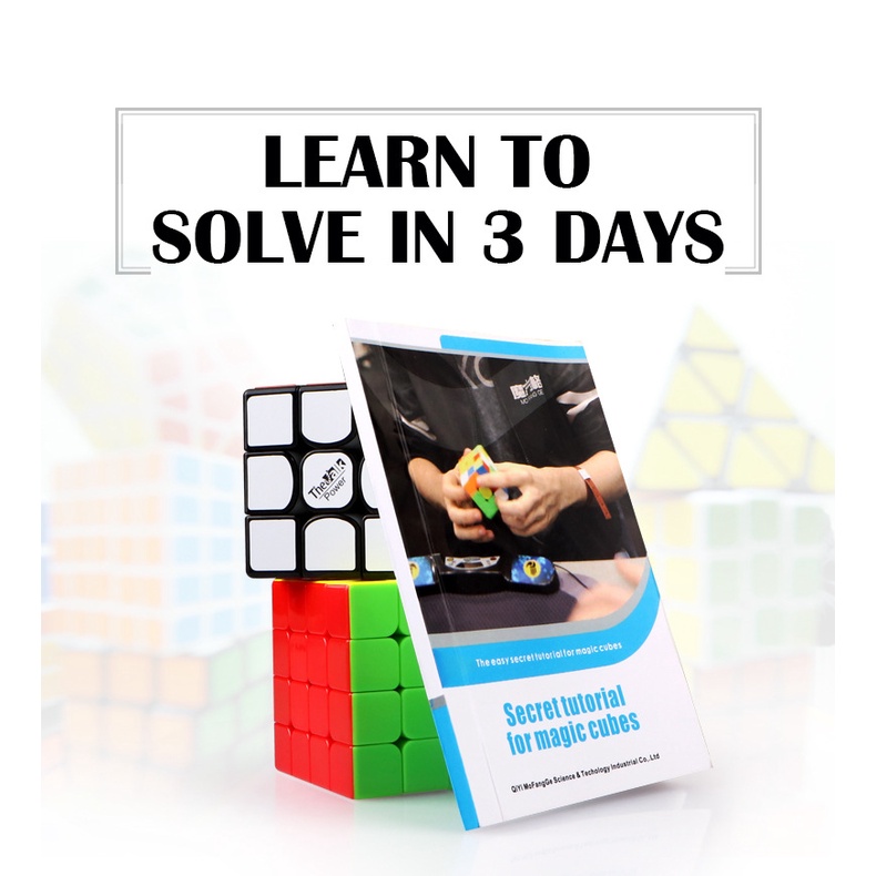 Công thức QiYi Hướng Dẫn Giải Rubik 2x2 3x3 4x4 5x5 6x6 Megaminx Pyraminx Skewb Square-1 Ivy Fisher & các loại cube