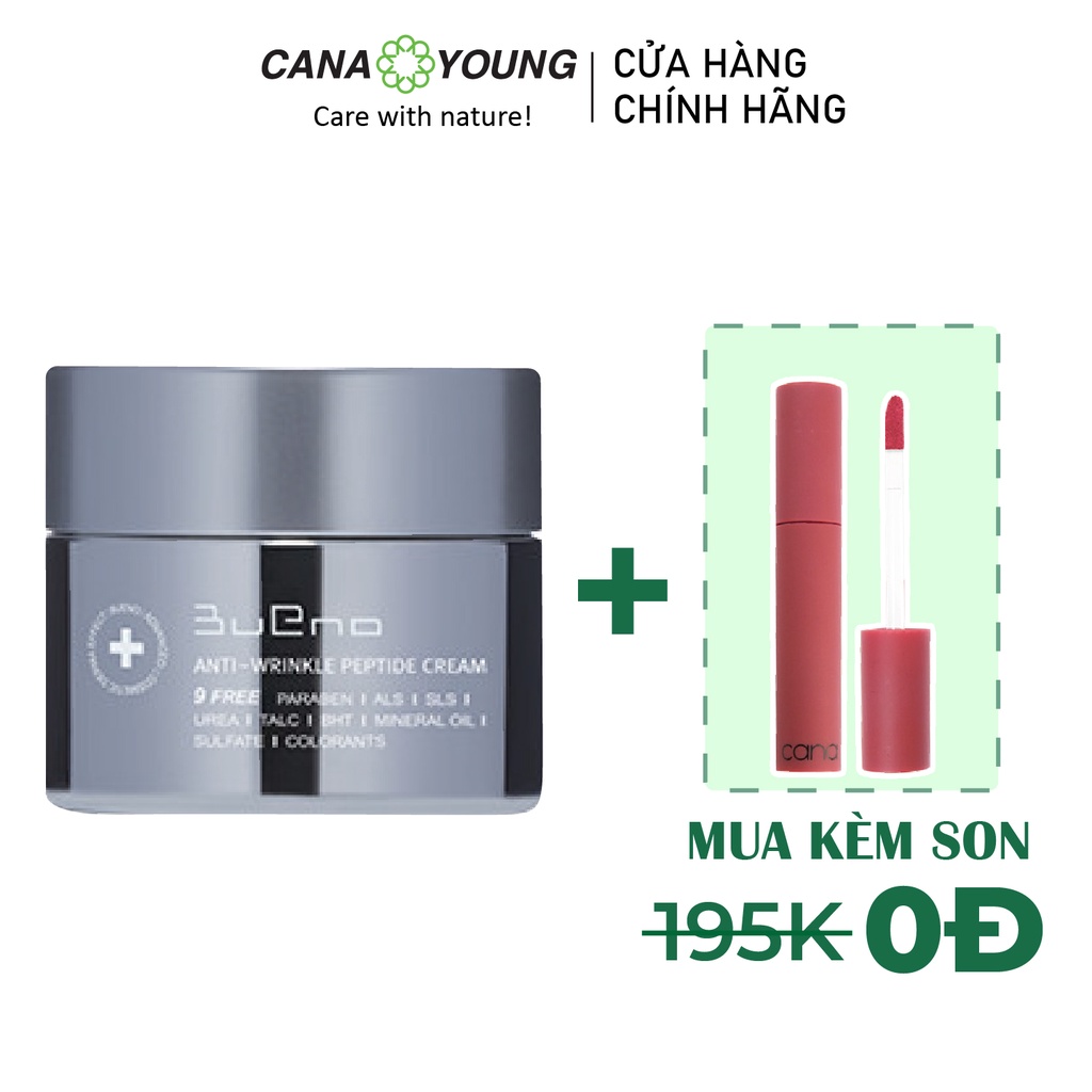 Kem Dưỡng Ẩm Chống Lão Hóa, Hồi Sinh Làn Da Hàn Quốc Bueno Anti-Wrinkle Peptide Cream 50gr