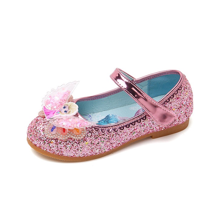 Giày búp bê elsa cho bé gái đính hạt từ 3-12 tuổi BB05