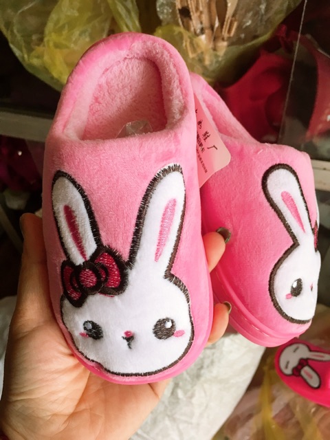 Dép bông thỏ cho bé ( size lớn)