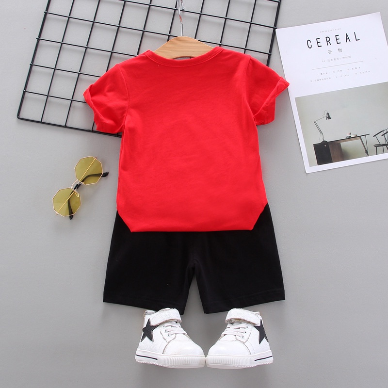 Bộ đồ 2 món áo thun tay ngắn + quần short họa tiết Spiderman cho bé trai 0-5 tuổi