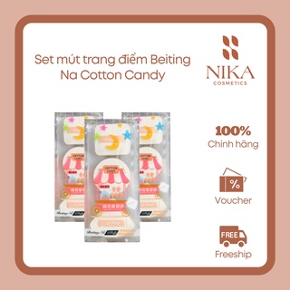 Set mút trang điểm nội địa Trung Beiting Na Cotton Candy Make Up Sponges 3pcs [Nika Cosmetics]