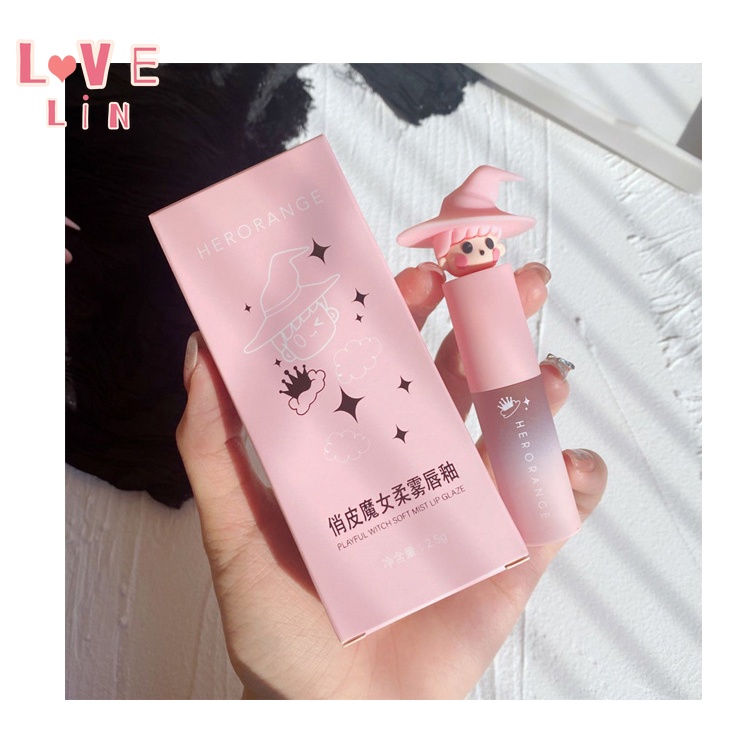 [Lovelin] Son Môi HERORANGE ~ Son Kem Màu Nhung Lì Sương Mờ Phù Thủy Có Thể Được Làm Giá Cả Phải Chăng Môi