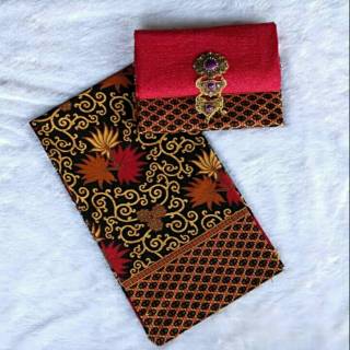Vải Batik Màu Đen Ngọt Ngào Truyền Thống Làm Mát Cho Phù Dâu Cukin Kamen